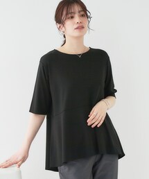 SHOO・LA・RUE | インせず着られる とろみペプラム5分袖トップス【SHOO ICE】(Tシャツ/カットソー)