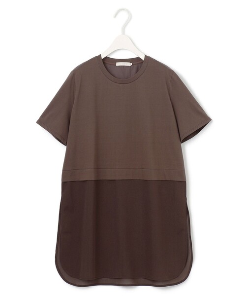 ICB(アイシービー)の「シアージャージーコンビ カットソー(Tシャツ/カットソー・レディース・アイボリー系/ブラック系/ダークブラウン系/グレー系・X-SMALL/SMALL/MEDIUM)」の20枚目の写真
