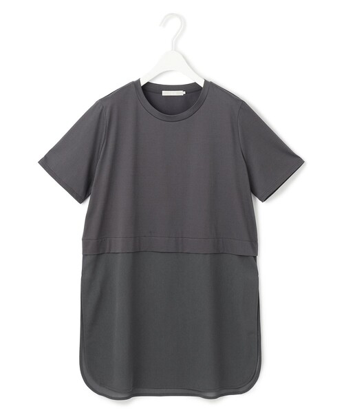 ICB(アイシービー)の「シアージャージーコンビ カットソー(Tシャツ/カットソー・レディース・アイボリー系/ブラック系/ダークブラウン系/グレー系・X-SMALL/SMALL/MEDIUM)」の21枚目の写真