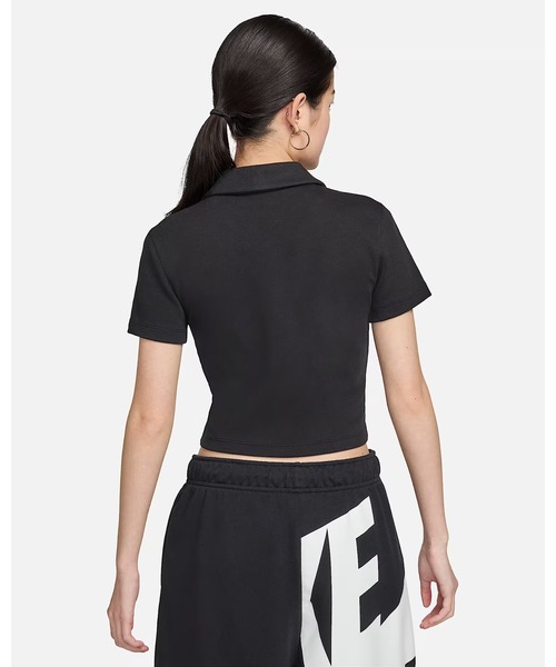 NIKE（ナイキ）の「《NIKEアパレル》ウィメンズ NSW エッセンシャル S/S ポロ（ポロシャツ・レディース・ライトブルー/ブラック×ホワイト/ホワイト系その他/ヘザーグレー/レッド系その他・XL/L/M/S/XS）」の10枚目の写真