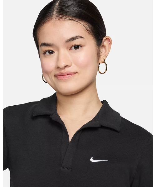 NIKE（ナイキ）の「《NIKEアパレル》ウィメンズ NSW エッセンシャル S/S ポロ（ポロシャツ・レディース・ライトブルー/ブラック×ホワイト/ホワイト系その他/ヘザーグレー/レッド系その他・XL/L/M/S/XS）」の8枚目の写真