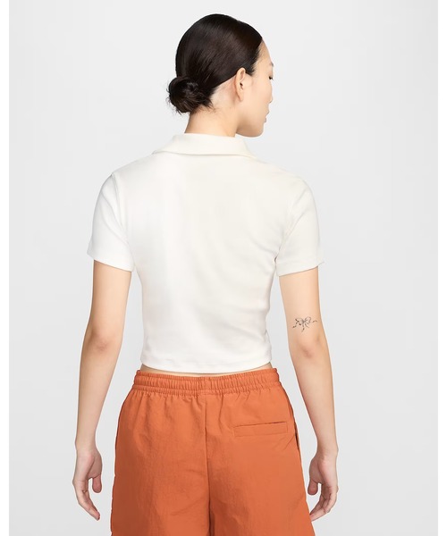 NIKE（ナイキ）の「《NIKEアパレル》ウィメンズ NSW エッセンシャル S/S ポロ（ポロシャツ・レディース・ライトブルー/ブラック×ホワイト/ホワイト系その他/ヘザーグレー/レッド系その他・XL/L/M/S/XS）」の15枚目の写真