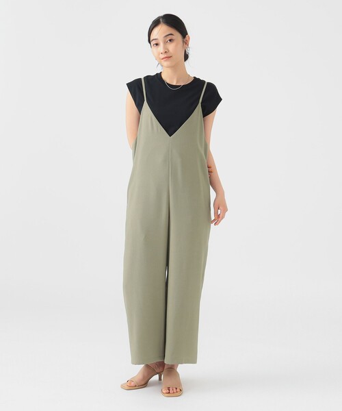 B:MING by BEAMS（ビーミングバイビームス）の「【セットアイテム】Tシャツ × サロペット セット (洗濯可)（ワンピース・レディース・ブラック/グリーン系その他/ネイビー・SMALL/MEDIUM）」の13枚目の写真