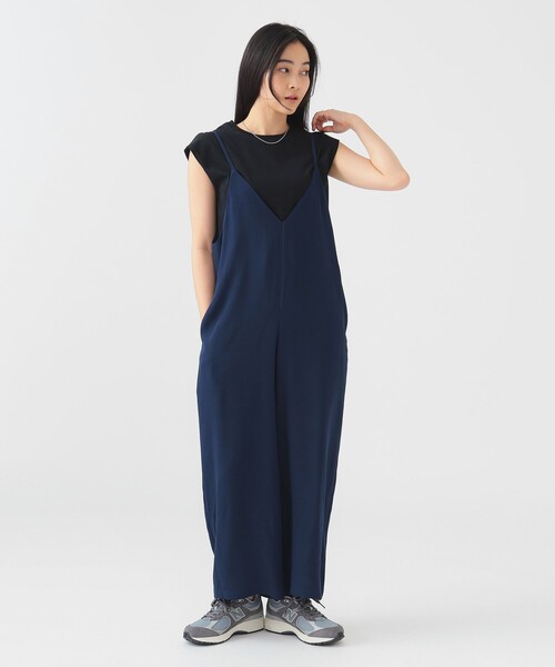 B:MING by BEAMS（ビーミングバイビームス）の「【セットアイテム】Tシャツ × サロペット セット (洗濯可)（ワンピース・レディース・ブラック/グリーン系その他/ネイビー・SMALL/MEDIUM）」の19枚目の写真