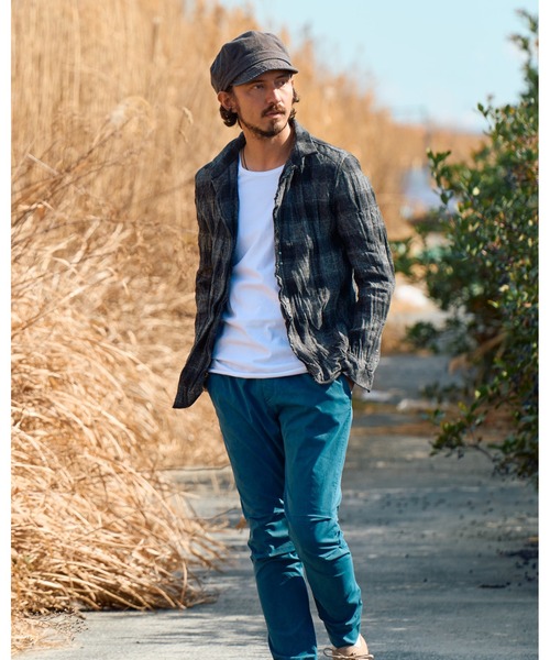 wjk(ダヴルジェイケイ)の「2-hook tweedy check(シャツ/ブラウス・メンズ・ブラック/ブルー/グリーン・SMALL/MEDIUM/LARGE/X-LARGE)」の13枚目の写真