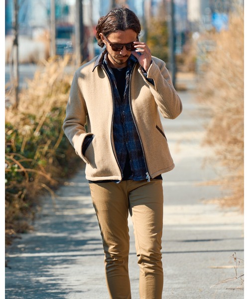 wjk(ダヴルジェイケイ)の「2-hook tweedy check(シャツ/ブラウス・メンズ・ブラック/ブルー/グリーン・SMALL/MEDIUM/LARGE/X-LARGE)」の15枚目の写真