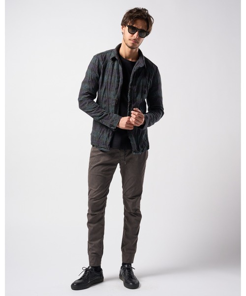 wjk(ダヴルジェイケイ)の「2-hook tweedy check(シャツ/ブラウス・メンズ・ブラック/ブルー/グリーン・SMALL/MEDIUM/LARGE/X-LARGE)」の18枚目の写真