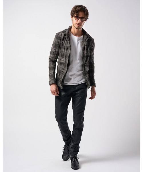 wjk(ダヴルジェイケイ)の「2-hook tweedy check(シャツ/ブラウス・メンズ・ブラック/ブルー/グリーン・SMALL/MEDIUM/LARGE/X-LARGE)」の19枚目の写真