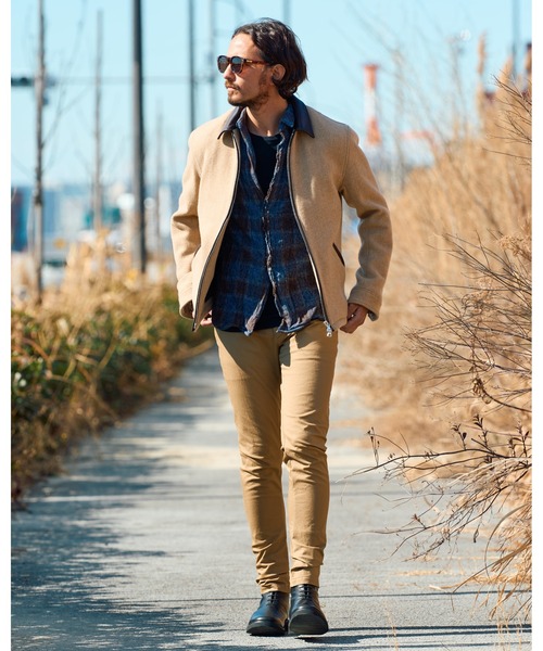 wjk(ダヴルジェイケイ)の「2-hook tweedy check(シャツ/ブラウス・メンズ・ブラック/ブルー/グリーン・SMALL/MEDIUM/LARGE/X-LARGE)」の20枚目の写真