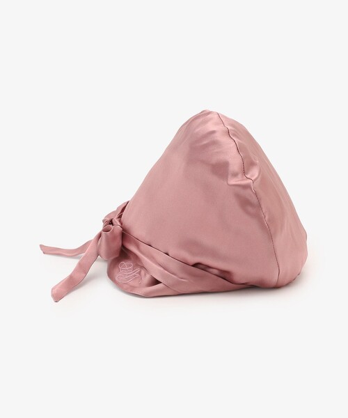 Afternoon Tea（アフタヌーンティー）の「ロゴシルクナイトキャップ/ヴェロニカ・ハリム（その他ルームウェア・レディース・ベージュ/ピンク・ONE SIZE）」の7枚目の写真