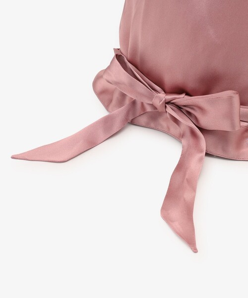 Afternoon Tea（アフタヌーンティー）の「ロゴシルクナイトキャップ/ヴェロニカ・ハリム（その他ルームウェア・レディース・ベージュ/ピンク・ONE SIZE）」の8枚目の写真