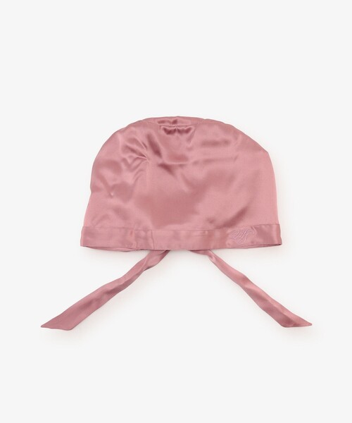 Afternoon Tea（アフタヌーンティー）の「ロゴシルクナイトキャップ/ヴェロニカ・ハリム（その他ルームウェア・レディース・ベージュ/ピンク・ONE SIZE）」の10枚目の写真