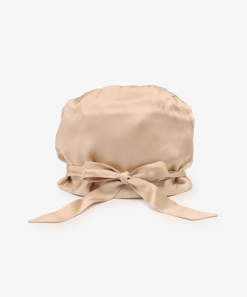 Afternoon Tea（アフタヌーンティー）の「ロゴシルクナイトキャップ/ヴェロニカ・ハリム（その他ルームウェア・レディース・ベージュ/ピンク・ONE SIZE）」の14枚目の写真