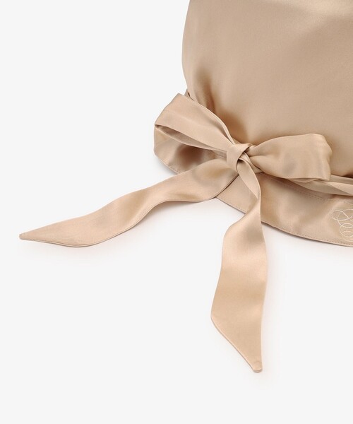 Afternoon Tea（アフタヌーンティー）の「ロゴシルクナイトキャップ/ヴェロニカ・ハリム（その他ルームウェア・レディース・ベージュ/ピンク・ONE SIZE）」の17枚目の写真