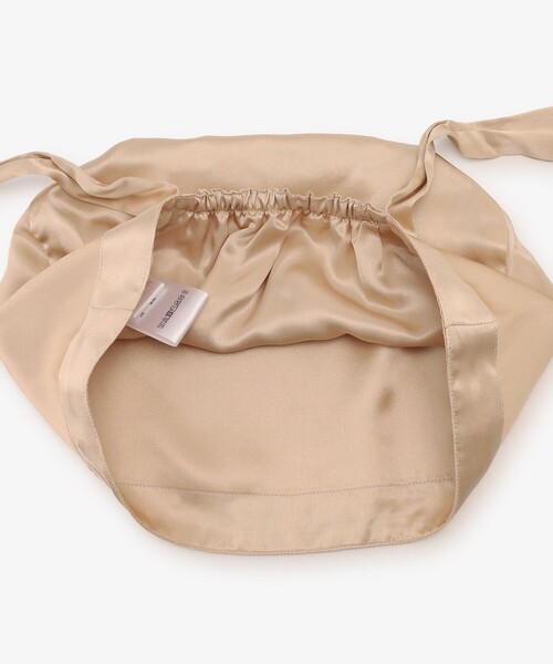 Afternoon Tea（アフタヌーンティー）の「ロゴシルクナイトキャップ/ヴェロニカ・ハリム（その他ルームウェア・レディース・ベージュ/ピンク・ONE SIZE）」の18枚目の写真