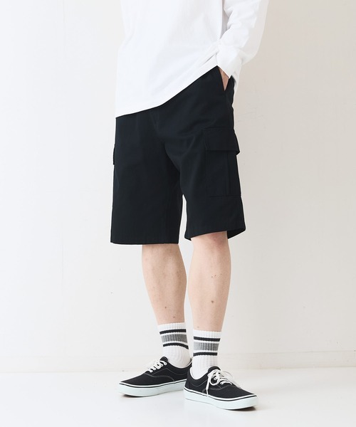 ragged mountain(ラギットマウンテン)の「【RAGGED MOUNTAIN:ラギットマウンテン】カーゴショートパンツ(カーゴパンツ・メンズ・ブラック/ベージュ/カーキ・MEDIUM/LARGE/X-LARGE)」の16枚目の写真