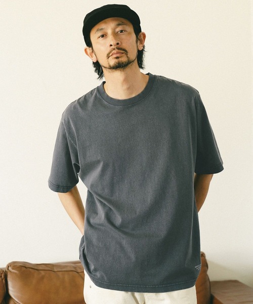 BAYFLOW（ベイフロー）の「[ヴィンテージ感]ピグメント天竺半袖Tシャツ（Tシャツ/カットソー・メンズ・イエロー/ホワイト/チャコール/グリーン・MEDIUM/LARGE）」の3枚目の写真