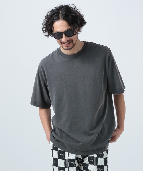 BAYFLOW（ベイフロー）の「[ヴィンテージ感]ピグメント天竺半袖Tシャツ（Tシャツ/カットソー・メンズ・イエロー/ホワイト/チャコール/グリーン・MEDIUM/LARGE）」の10枚目の写真