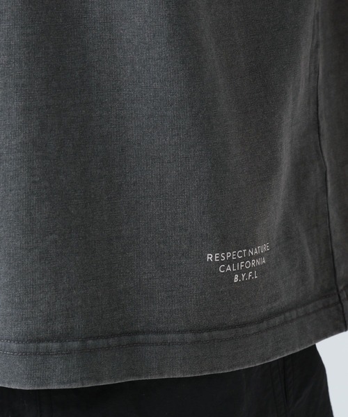 BAYFLOW（ベイフロー）の「[ヴィンテージ感]ピグメント天竺半袖Tシャツ（Tシャツ/カットソー・メンズ・イエロー/ホワイト/チャコール/グリーン・MEDIUM/LARGE）」の11枚目の写真