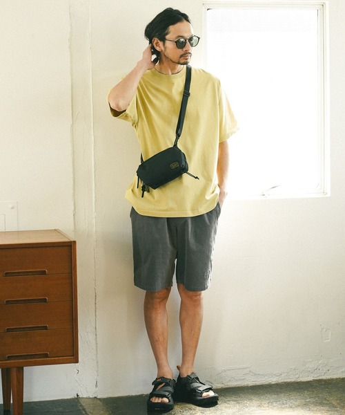 BAYFLOW（ベイフロー）の「[ヴィンテージ感]ピグメント天竺半袖Tシャツ（Tシャツ/カットソー・メンズ・イエロー/ホワイト/チャコール/グリーン・MEDIUM/LARGE）」の12枚目の写真