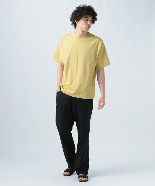 BAYFLOW（ベイフロー）の「[ヴィンテージ感]ピグメント天竺半袖Tシャツ（Tシャツ/カットソー・メンズ・イエロー/ホワイト/チャコール/グリーン・MEDIUM/LARGE）」の13枚目の写真