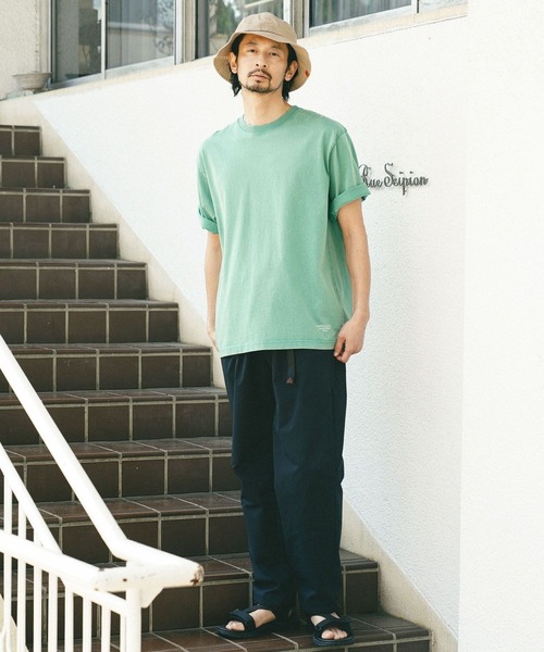 BAYFLOW（ベイフロー）の「[ヴィンテージ感]ピグメント天竺半袖Tシャツ（Tシャツ/カットソー・メンズ・イエロー/ホワイト/チャコール/グリーン・MEDIUM/LARGE）」の16枚目の写真