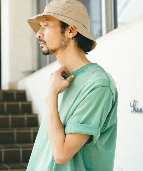 BAYFLOW（ベイフロー）の「[ヴィンテージ感]ピグメント天竺半袖Tシャツ（Tシャツ/カットソー・メンズ・イエロー/ホワイト/チャコール/グリーン・MEDIUM/LARGE）」の21枚目の写真