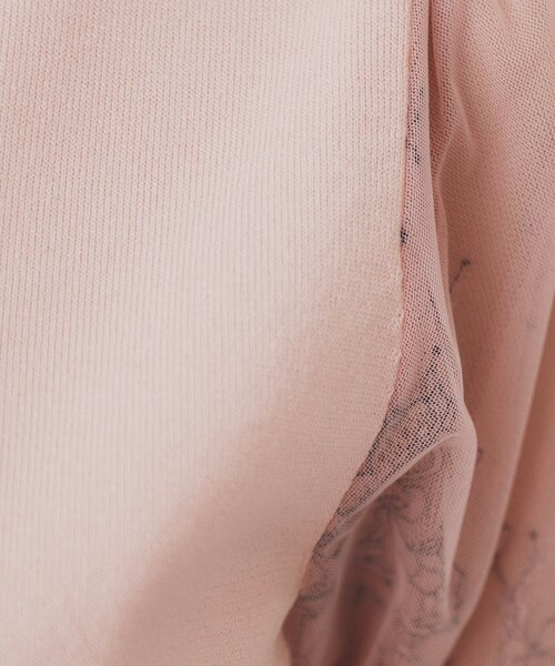 index（インデックス）の「チュールレーススリーブニット【洗濯機洗い可】（ニット/セーター・レディース・ベビーピンク/ナチュラル/チャコールグレー/ライトブルー/ネイビー・40/38/42/36）」の20枚目の写真