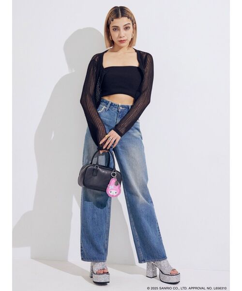 EVRIS（エヴリス）の「【メロクロコラボ】マイメロディグリッターミラーキーホルダー（キーケース/キーアクセサリー・レディース・ピンク・FREE）」の5枚目の写真