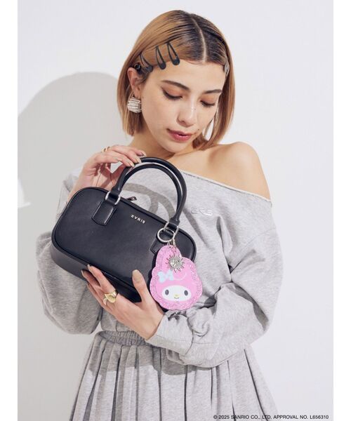 EVRIS（エヴリス）の「【メロクロコラボ】マイメロディグリッターミラーキーホルダー（キーケース/キーアクセサリー・レディース・ピンク・FREE）」の7枚目の写真