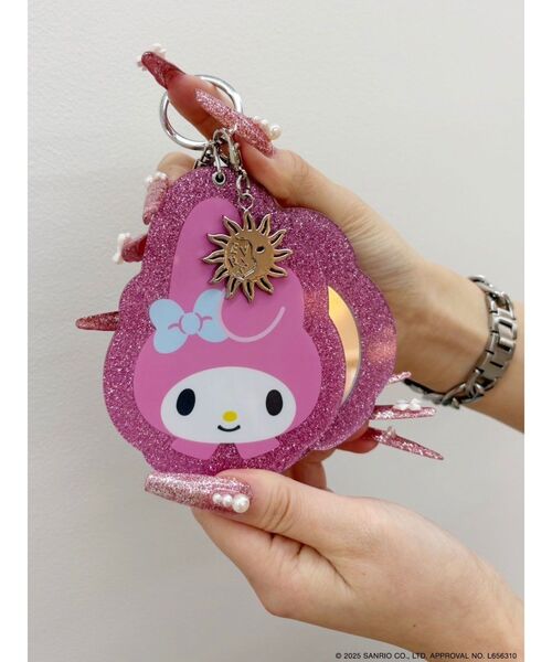 EVRIS（エヴリス）の「【メロクロコラボ】マイメロディグリッターミラーキーホルダー（キーケース/キーアクセサリー・レディース・ピンク・FREE）」の17枚目の写真