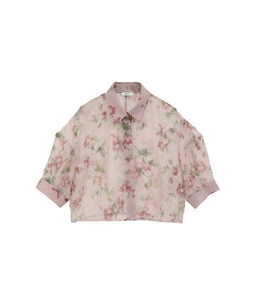 SHEER FLOWER SHORT SLEEVE SHIRTS（シャツ/ブラウス）｜CLANE（クラネ