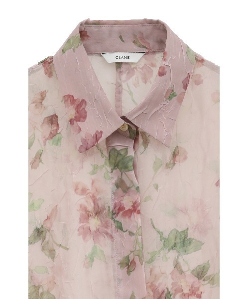 SHEER FLOWER SHORT SLEEVE SHIRTS（シャツ/ブラウス）｜CLANE（クラネ