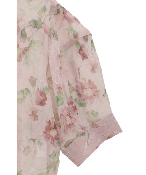 SHEER FLOWER SHORT SLEEVE SHIRTS（シャツ/ブラウス）｜CLANE（クラネ