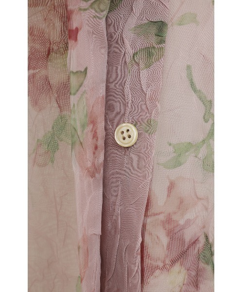 トップス clane SHEER FLOWER SHORT SLEEVE SHIRTS SHEER FLOWER SHORT SLEEVE SHIRTS（シャツ/ブラウス）｜CLANE（クラネ