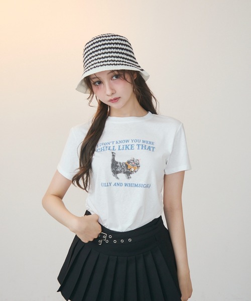 TITTY&CO.(ティティーアンドコー)の「ボーダークロシェハット(ハット・レディース・ホワイト・FREE)」の5枚目の写真