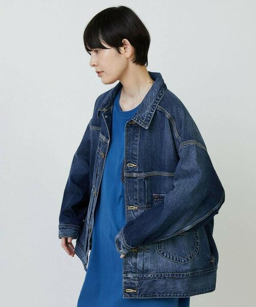 FRAPBOIS（フラボア）の「Lee×FRAPBOIS COW BOY JACKET（デニムジャケット・レディース・ブルー/ブラック・M/S）」の7枚目の写真