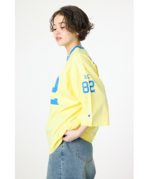 RODEO CROWNS WIDE BOWL（ロデオクラウンズワイドボウル）の「【Champion】フットボールTシャツ（Tシャツ/カットソー・レディース・チャコールグレー/オフホワイト/ライトイエロー・FREE）」の22枚目の写真