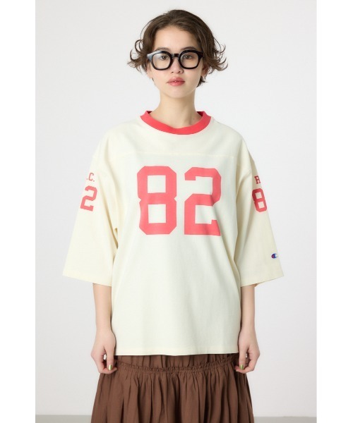 Champion】フットボールTシャツ（Tシャツ/カットソー）｜RODEO