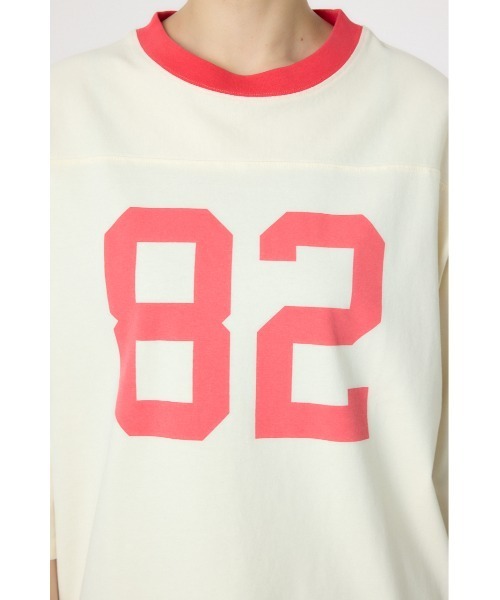 RODEO CROWNS WIDE BOWL（ロデオクラウンズワイドボウル）の「【Champion】フットボールTシャツ（Tシャツ/カットソー・レディース・チャコールグレー/オフホワイト/ライトイエロー・FREE）」の9枚目の写真