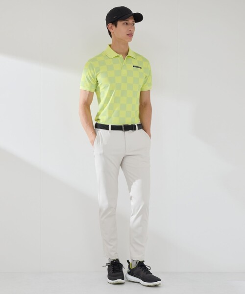 浅地洋佑プロ着用】【UV】【吸水速乾】チェッカープリント半袖