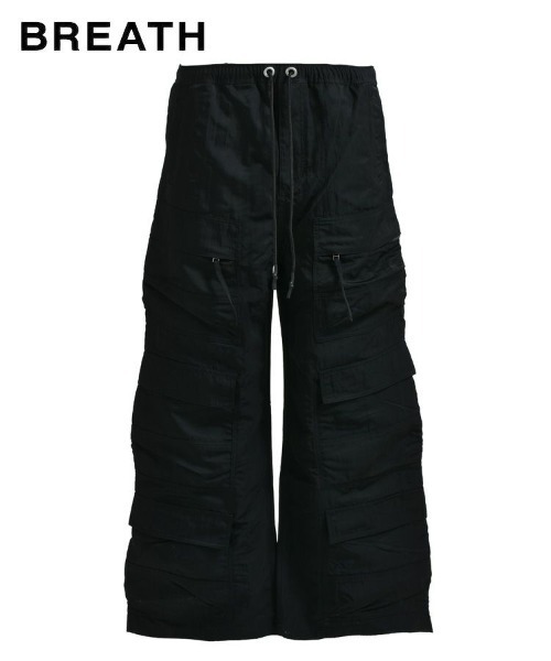 BREATH】NEWRICH TRIPLE CARGO PANTS / ナイロンブラック [B（その他