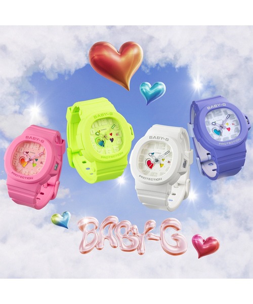 BABY-G(ベイビージー)の「PLAYFUL HEARTS SERIES / BGA-10-3AJF(アナログ腕時計・レディース・ライトグリーン・FREE)」の5枚目の写真