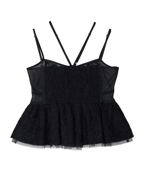 トップス MEDI LINGERIE LIKE PEPLUM BUSTIER MEDI LINGERIE LIKE PEPLUM BUSTIER