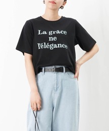 tシャツ Tシャツ LUCA レディース LADY LUCK LUCA tシャツ LC/LLL シアー切替Tee レディース