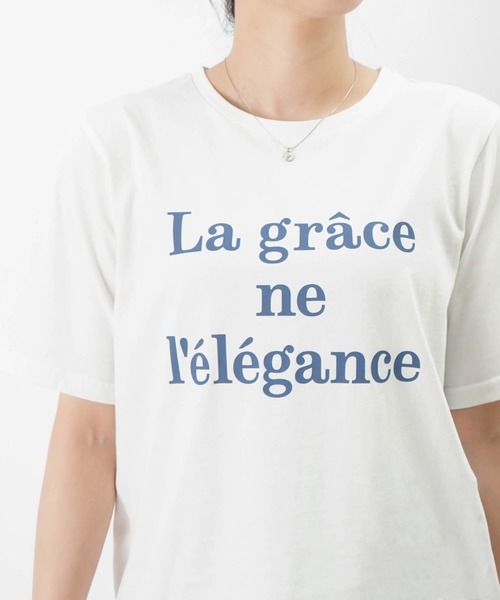 tシャツ LC/LLL フレンチロゴプリントT レディース LADY LUCK LUCA tシャツ LC/LLL フレンチロゴプリントT