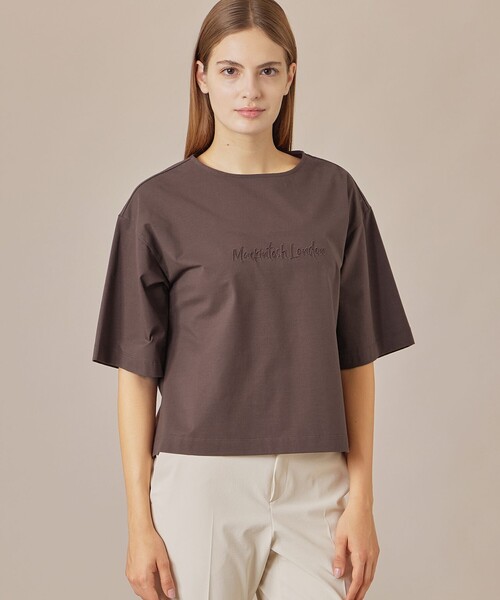 MACKINTOSH LONDON（マッキントッシュ ロンドン）の「ソリッドカラーベア天竺プルオーバー（Tシャツ/カットソー・レディース・ブルー/ブラウン系その他4/ベージュ/レッド系その他3・38/40）」の2枚目の写真