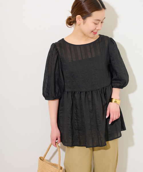 journal standard relume ブラウス NIMO セール】ドビーミックス2WAYブラウス（シャツ/ブラウス