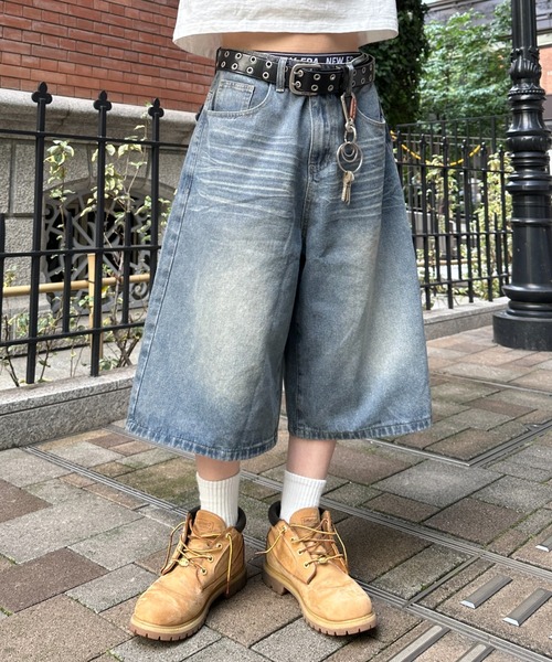 order ハーフデニム　パンツ　ルーズデニム　ジョーツ　Lサイズ order ハーフデニム パンツ ルーズデニム ジョーツ Lサイズ