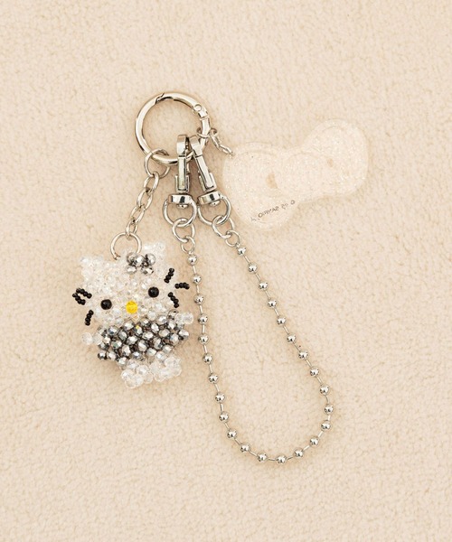 Me%(ミィパーセント)の「【HELLO KITTY】ビーズキーチャーム 319782(キーホルダー・レディース・アイボリー・FREE)」の18枚目の写真